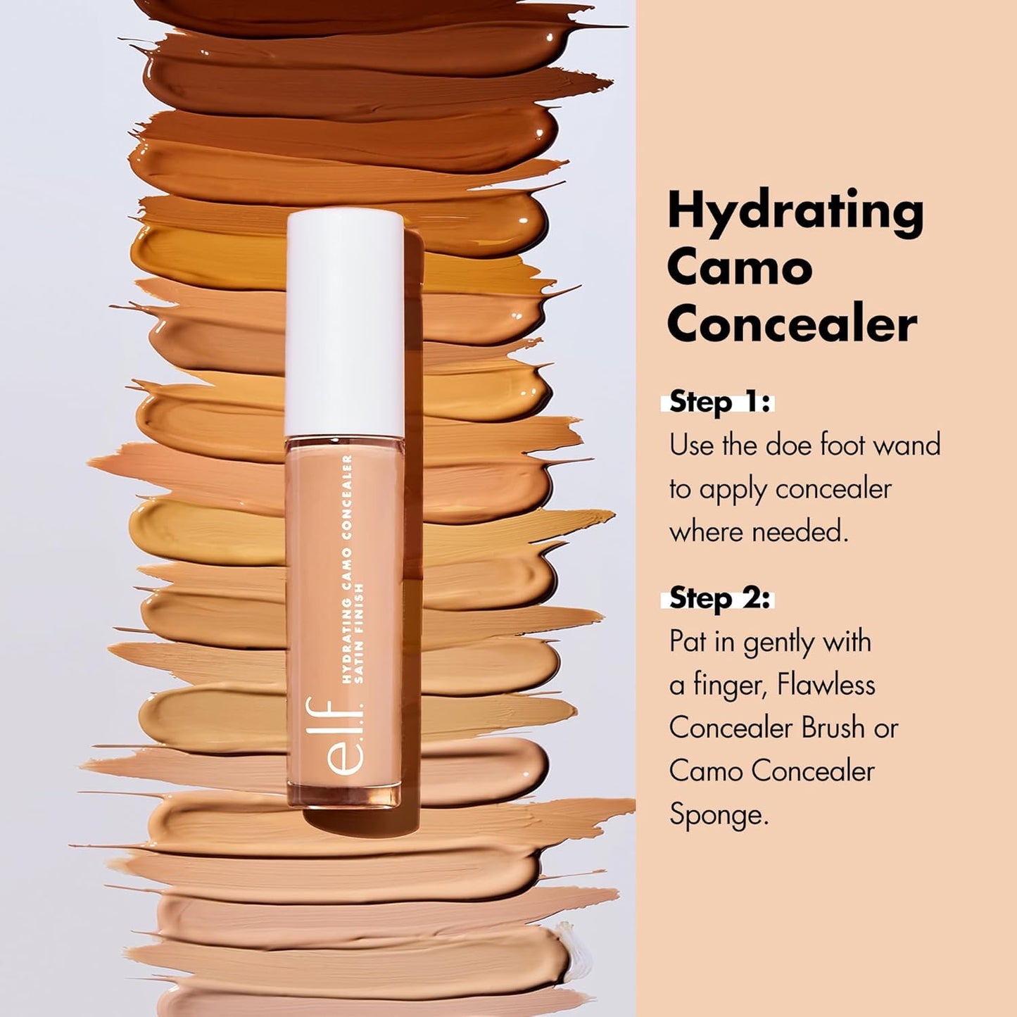 e.l.f. Hydrating Camo Concealer – Corrector Hidratante Alta Cobertura 6ml