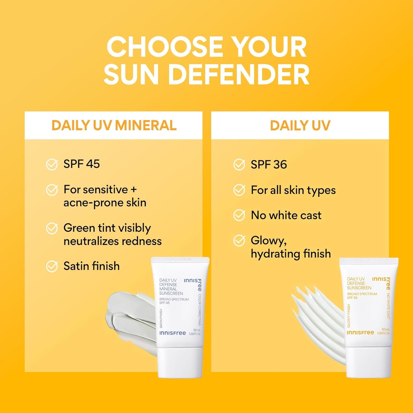Innisfree Daily UV Defense Sunscreen SPF 36 – 50 mL