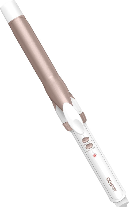 Conair Double Ceramic 1-Inch Curling Iron – Rizador de Cabello Doble Cerámica 1”