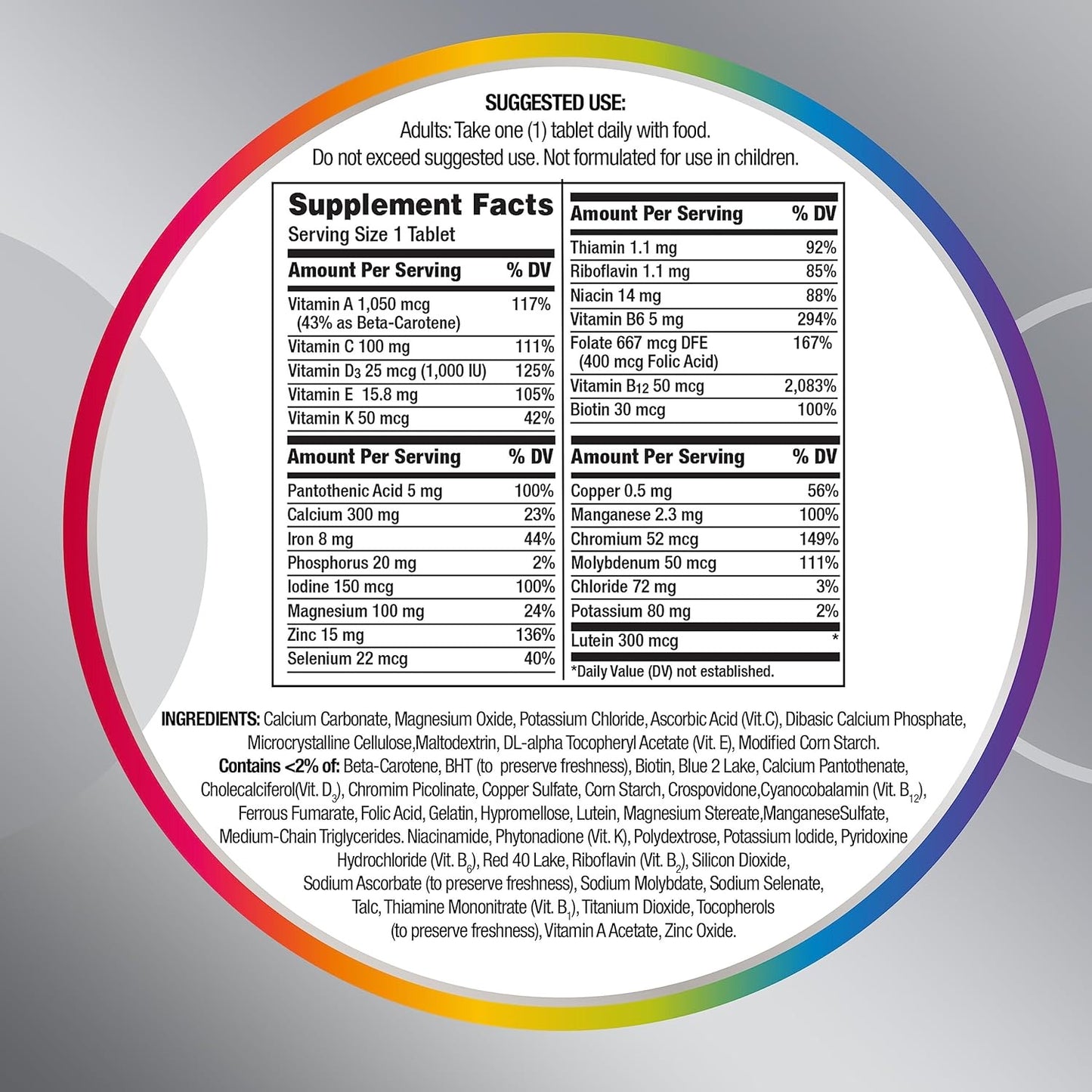 Centrum Women 50+ Multivitamínico – 100 tabletas