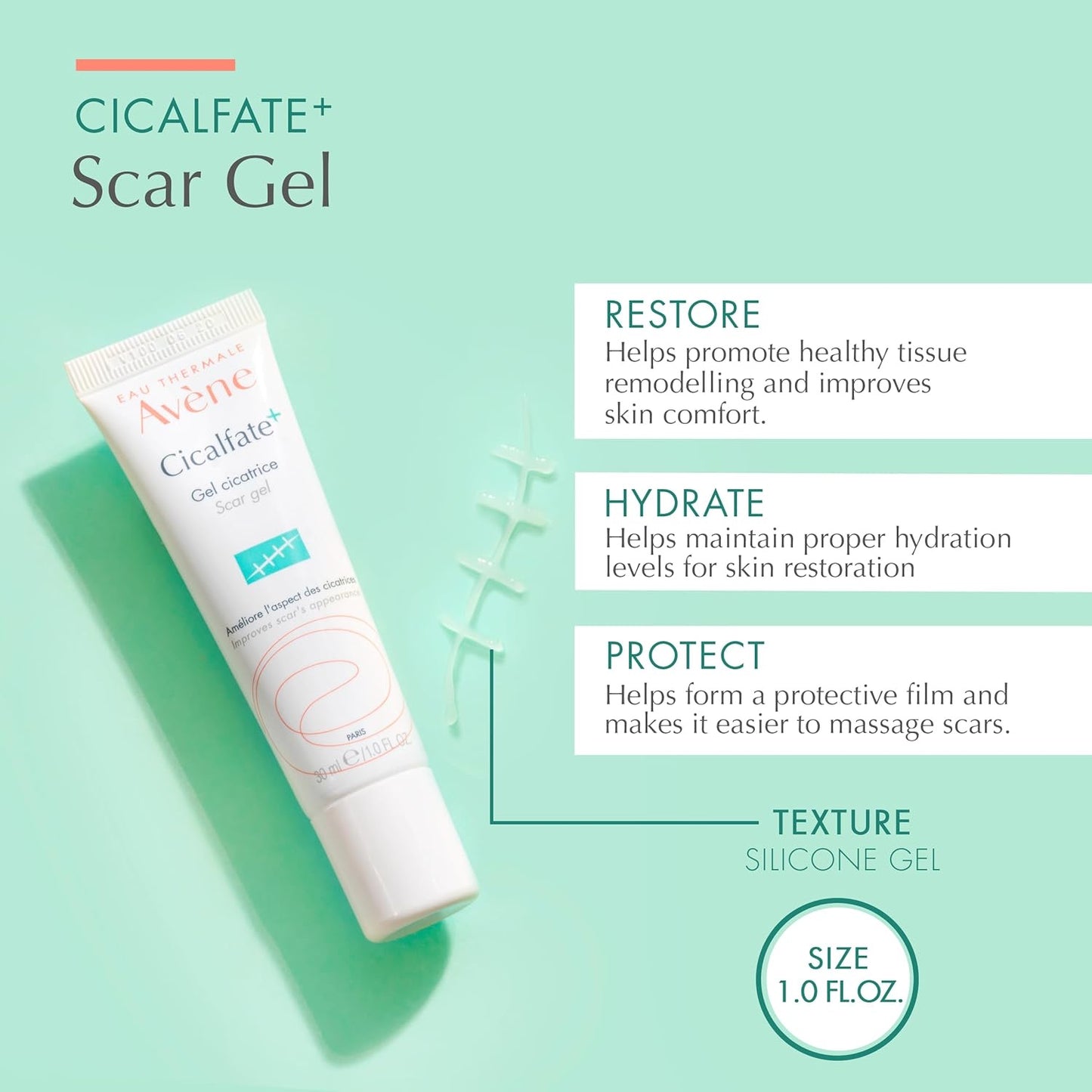 Avène Cicalfate+ Gel Cicatrizante – Gel para Cicatrices (30 ml)