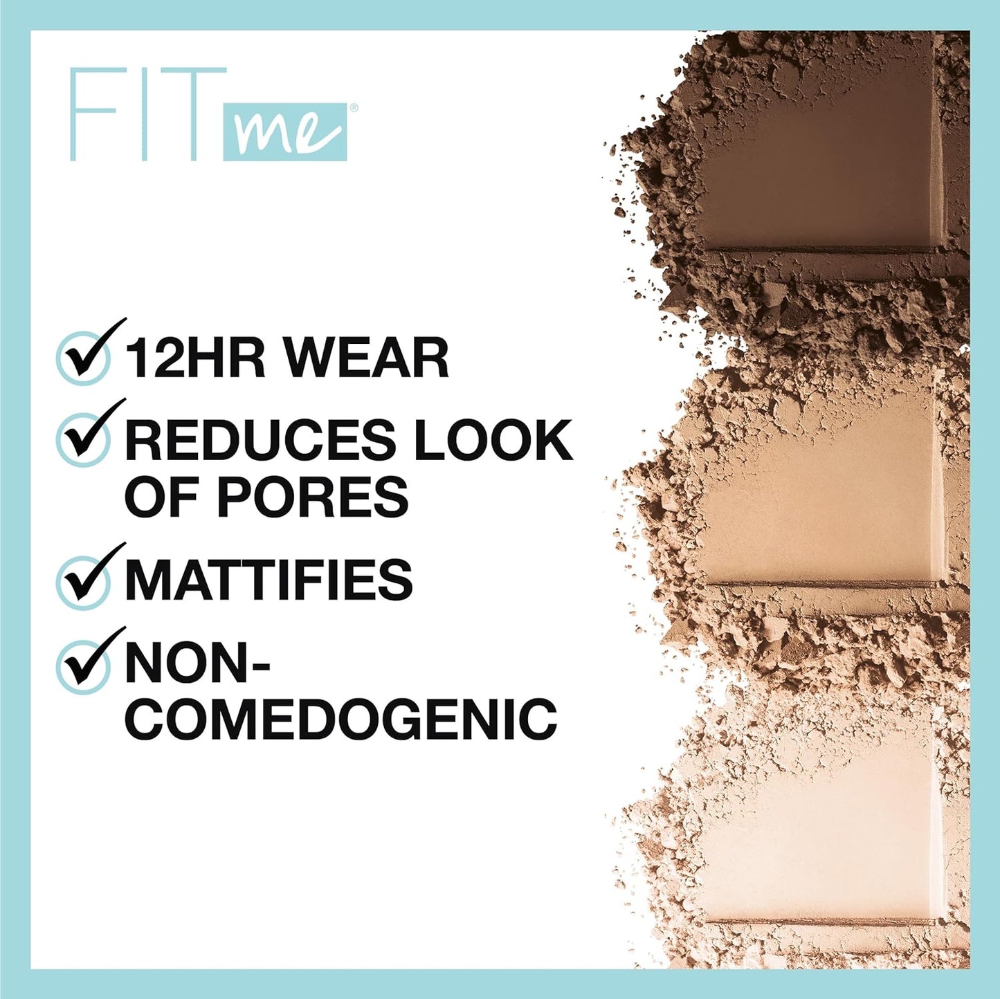 Maybelline Fit Me Polvo Compacto Matte + Poreless  – 8.5 g