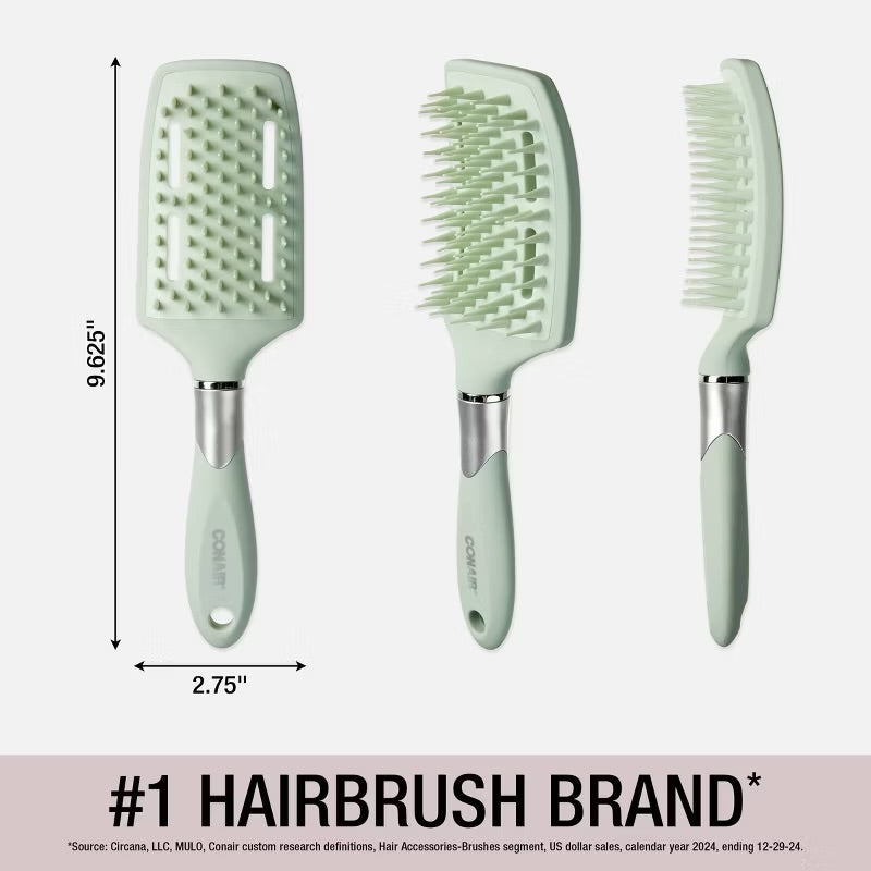 Conair Velvet Touch Paddle Brush – Cepillo Secado Rápido
