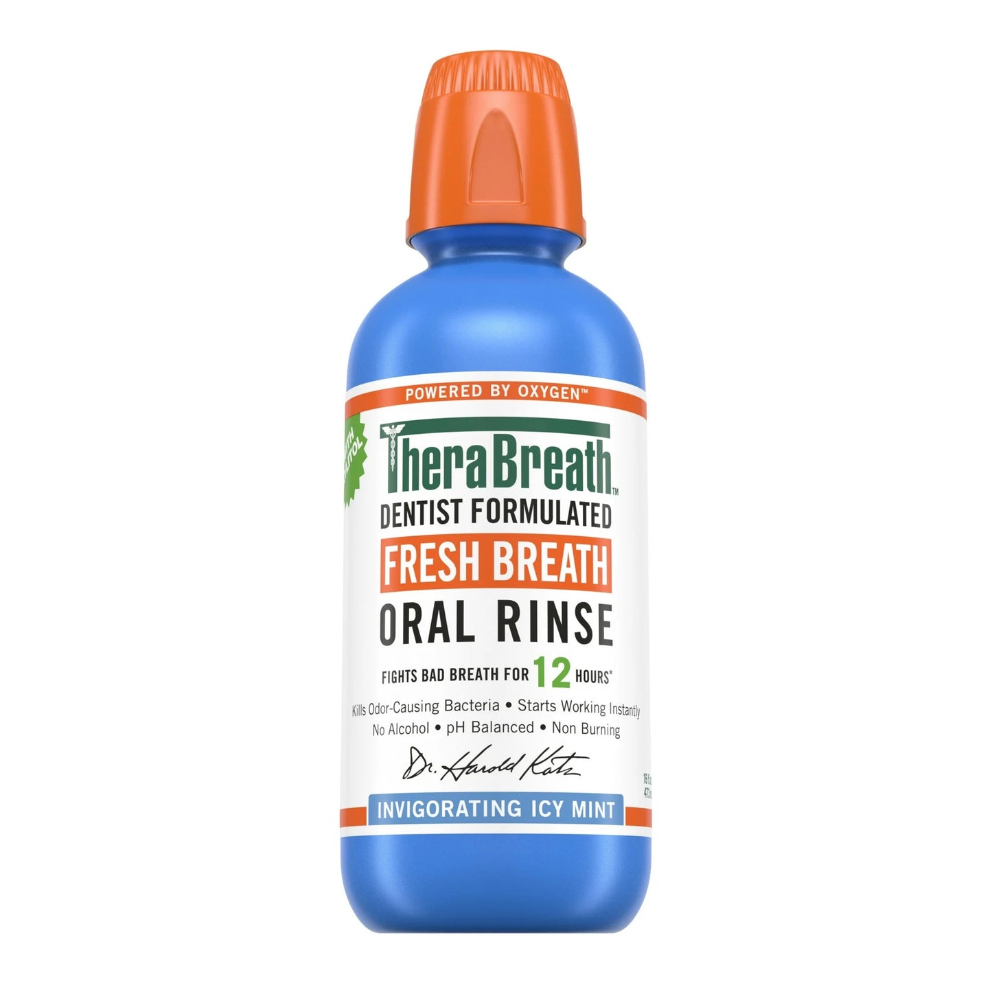 TheraBreath Fresh Breath Oral Rinse – Icy Mint 473ml