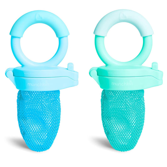 Munchkin Malla Alimentadora para Bebé – 2 Pack Azul/Menta