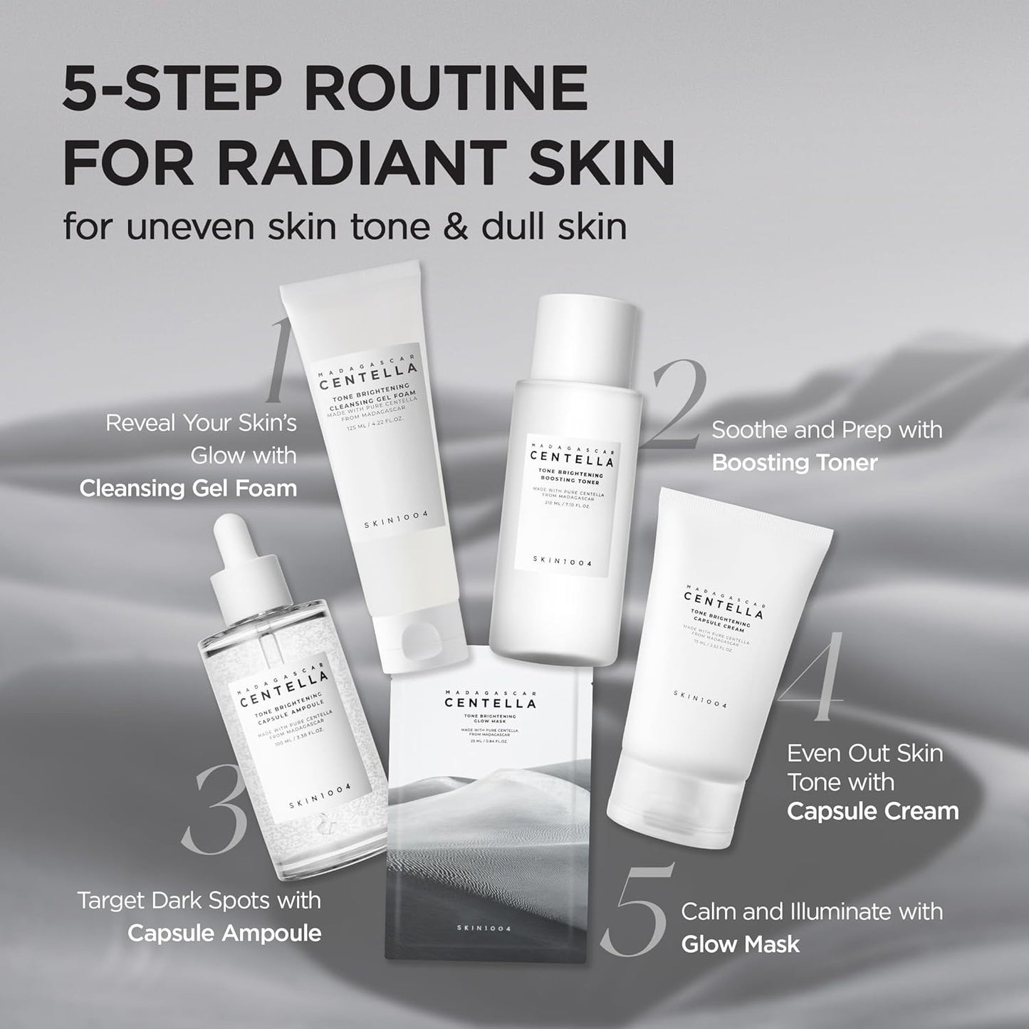 SKIN1004 Madagascar Centella Ampolla Iluminadora – Suero Facial con Péptidos 30 ml