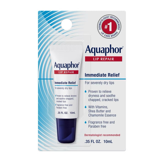 Aquaphor Lip Repair – Bálsamo Reparador de Labios Secos (10 ml / 0.35 oz)