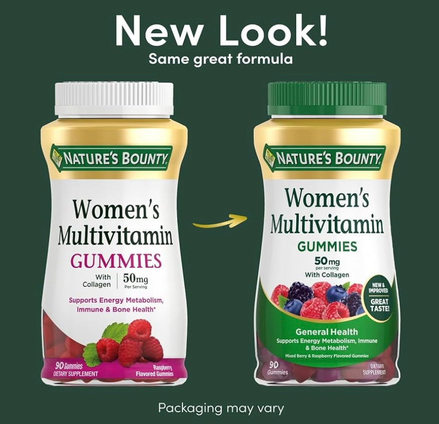 Nature’s Bounty Women’s Multivitamin Gummies con Colágeno – 90 gomitas