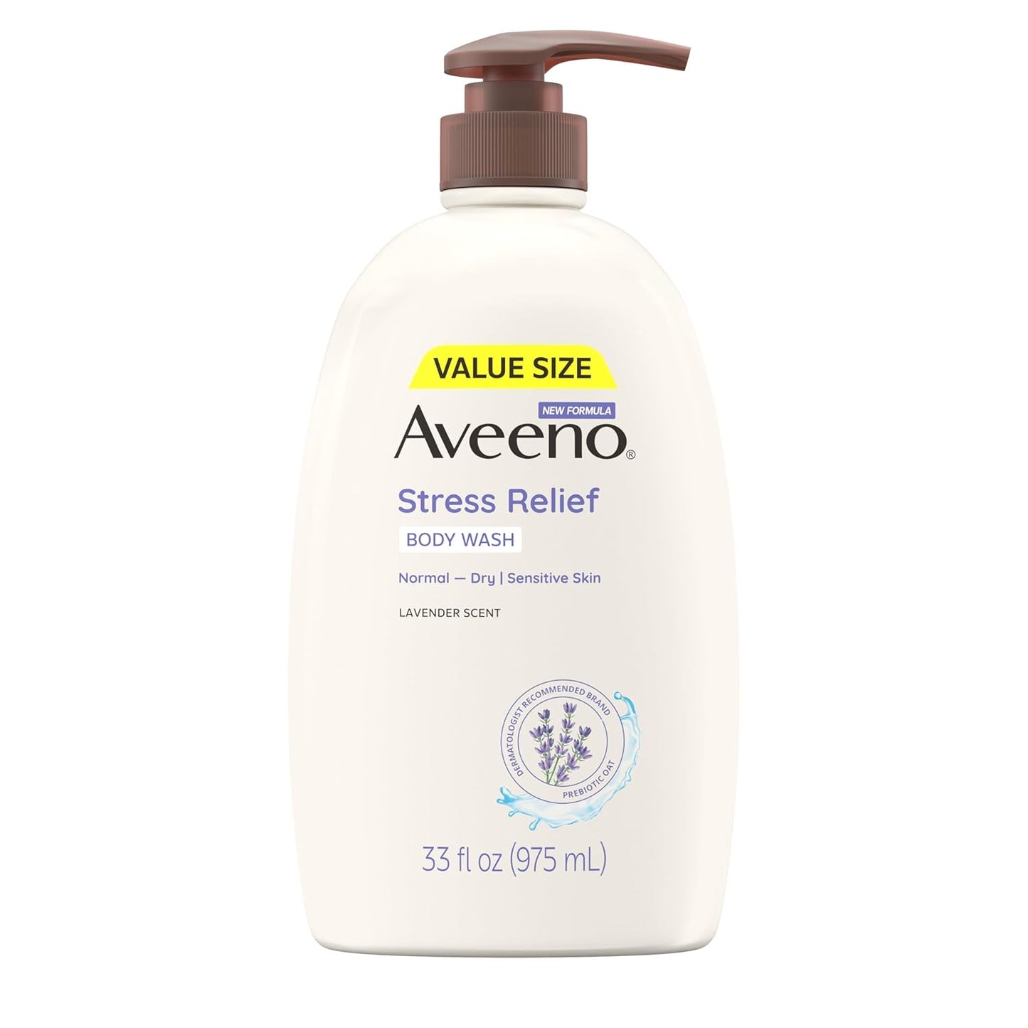 Aveeno Stress Relief Body Wash con Avena + Lavanda – 975 mL