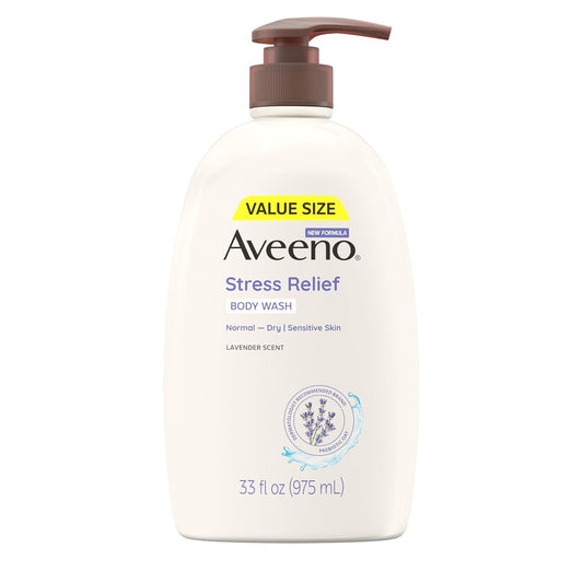 Aveeno Stress Relief Body Wash con Avena + Lavanda – 975 mL