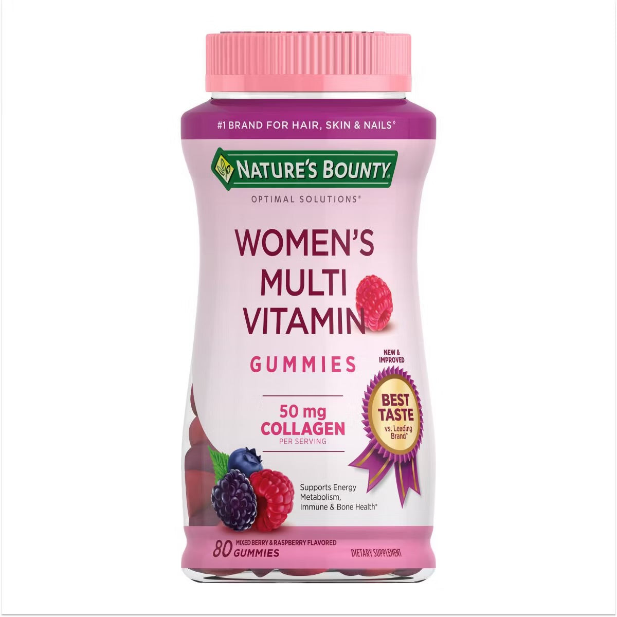 Nature’s Bounty Women’s Multivitamin Gummies con Colágeno – 80 gomitas