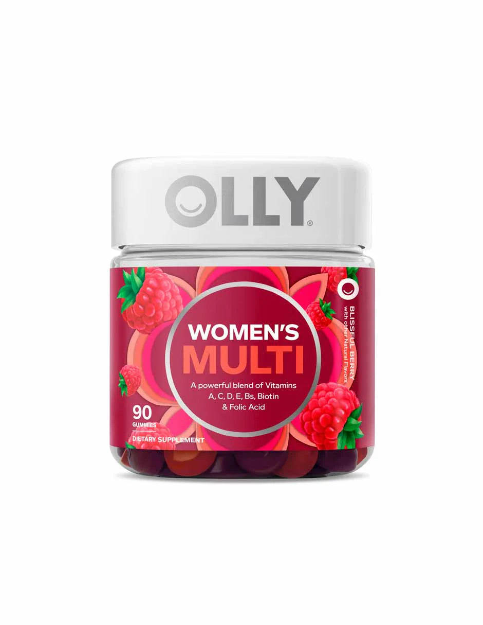 Olly Women’s Multi – Multivitamínico para Mujeres con Vitaminas A, C, D, E, B6, B12, Biotina y Ácido Fólico (90 gomitas)