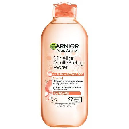 Garnier Agua Micelar Exfoliante Suave con PHA + Ácido Glicólico – 400 ml